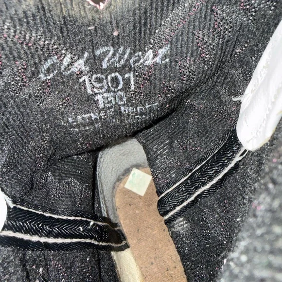 Elegant Pink and White Western Cowboy Boots Kids Girl Size 13 - Picture 12 of 12